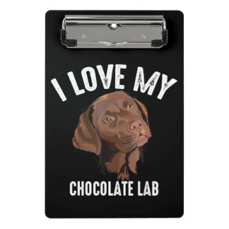 Mini Prancheta Cachorro | Eu Amo Meu Laboratório De Chocolate