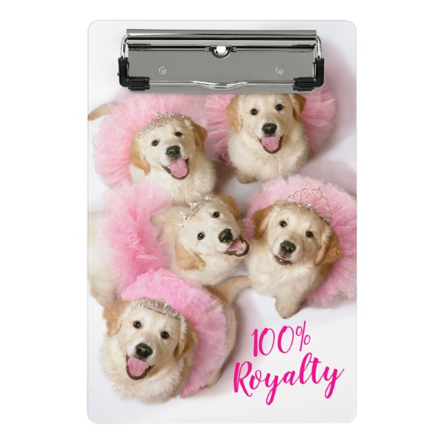 Mini Prancheta Cães Princesas em Tiaras (Frente)