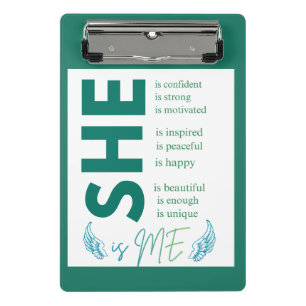 Mini Prancheta Camisola de Empoderamento Feminino Inspirador É Eu