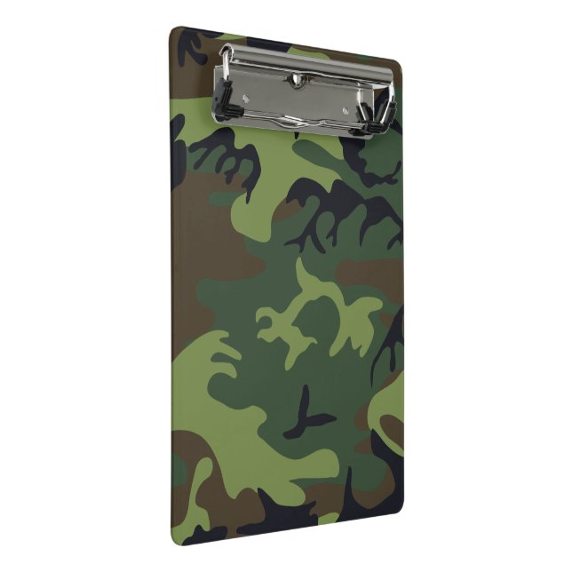 Mini Prancheta Camo Militar Floresta Verde (Inclinado)