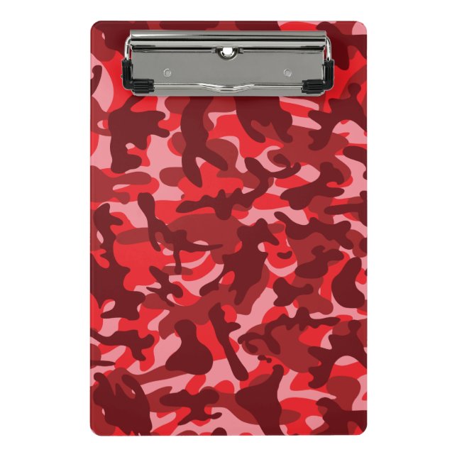 Mini Prancheta Camuflagem de Salmão Vermelho (Frente)