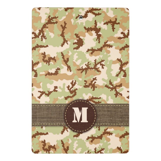 Mini Prancheta Camuflagem do deserto (Verso)