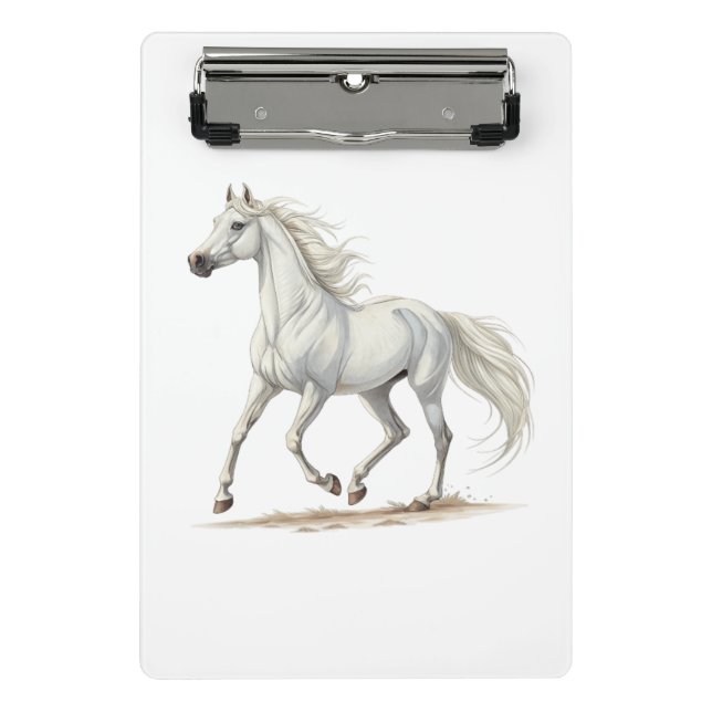 Mini Prancheta Cavalo Branco (Frente)