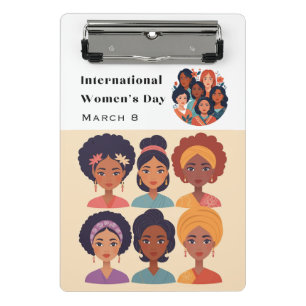 Mini Prancheta Celebração do Dia Internacional da Mulher 8 de Mar