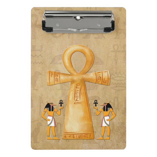 Mini Prancheta Chave Ankh da Vida em Hieróglifo (Frente)