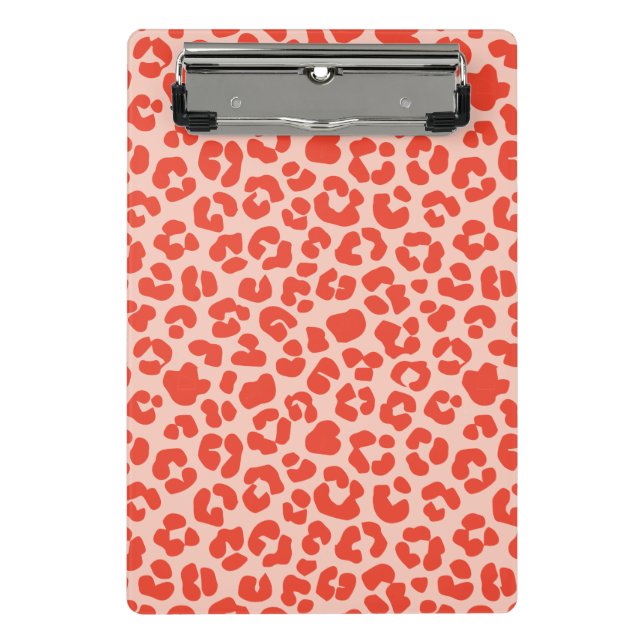 Mini Prancheta Cheetah Impressão Pattern Red (Frente)