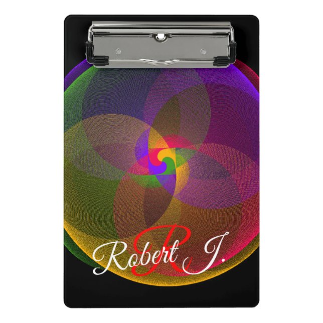 Mini Prancheta Citrus Color Blend Geometric Mini Clipboard (Frente)