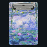 Mini Prancheta Claude Monet Water Libera A Arte Impressionante Fr<br><div class="desc">Claude Monet Water Libera o Impressionista Francês Lírios de Água de Arte (ou Ninfas) é uma série de aproximadamente 250 pinturas de óleo pelo Impressionista Francês Claude Monet. As pinturas retratam o jardim floral de Monet em Giverny.</div>