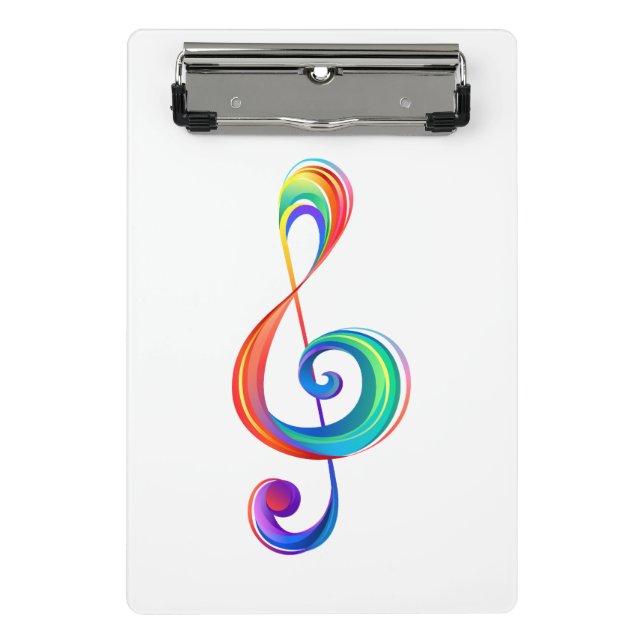 Mini Prancheta Clef (trecho de arco-íris) (Frente)