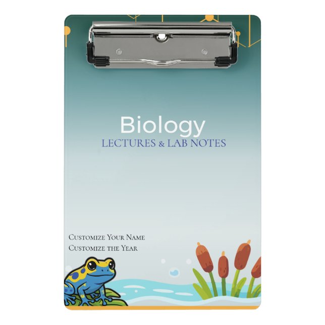 Mini Prancheta Clipboard Biology – Ajustements (Frente)