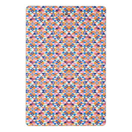 Mini Prancheta Clipboard with vibrant geometric pattern 