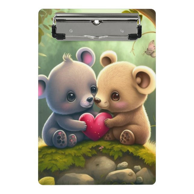 Mini Prancheta Cogumelos cubanos na área de transferência florest (Frente)