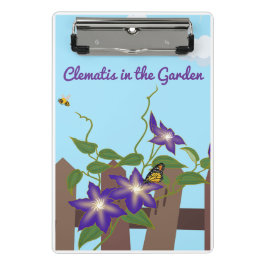 Mini Prancheta Colher Roxa no Jardim