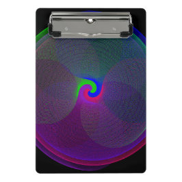 Mini Prancheta Colorful Fused Center Geometric Mini Clipboard