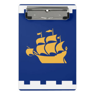 Mini prancheta com a bandeira da cidade de Quebec