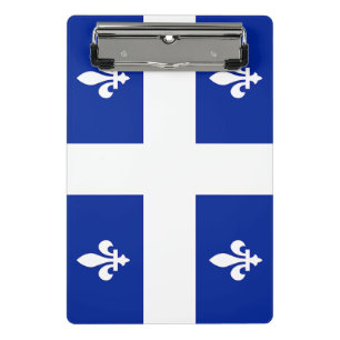 Mini prancheta com a bandeira de Quebeque, Canadá