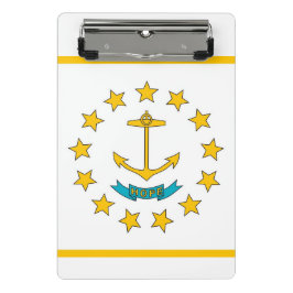 Mini prancheta com a bandeira de Rhode Island, EUA