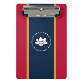 Mini prancheta com a bandeira do Mississippi, EUA