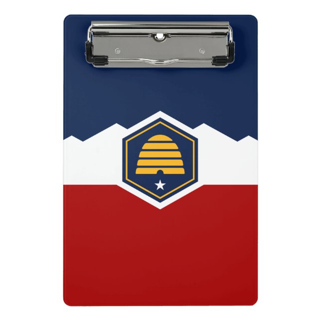 Mini prancheta com a nova bandeira de Utah, EUA (Frente)