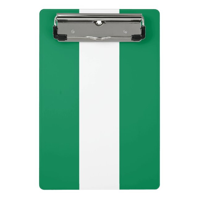 Mini prancheta com bandeira da Nigéria (Frente)