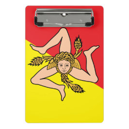 Mini prancheta com bandeira da Sicília, Itália