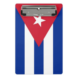 Mini prancheta com bandeira de Cuba