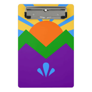 Mini prancheta com bandeira de Primavera Manitou