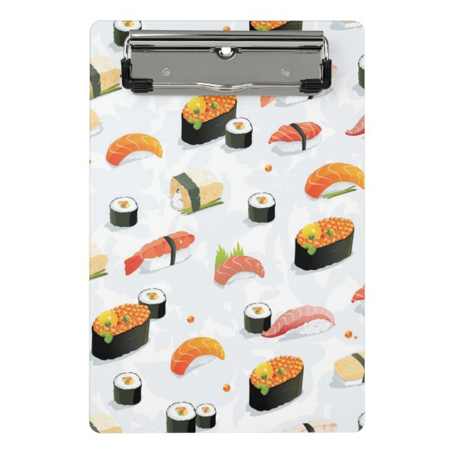 Mini Prancheta Comida japonesa: Teste padrão do sushi (Frente)