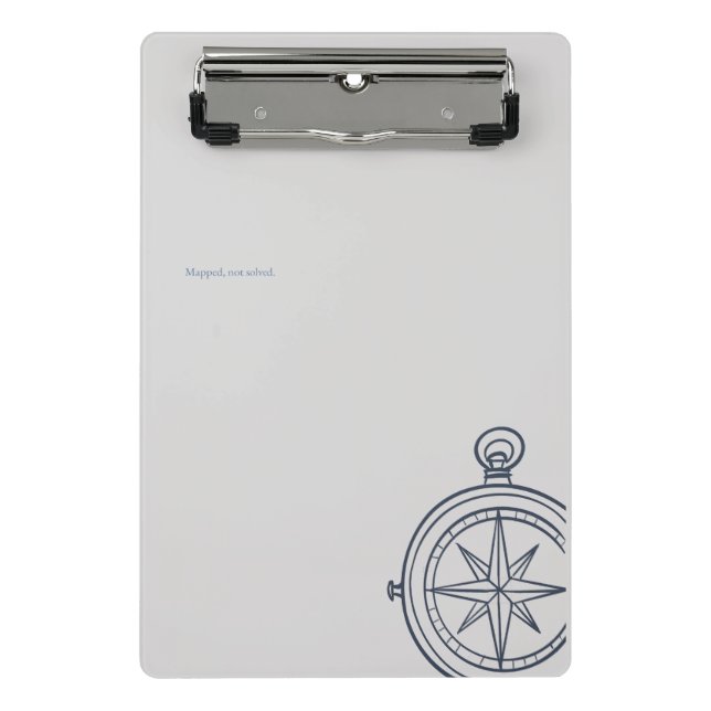 Mini Prancheta Compass-Midnight Cartographer- Clipboard (Frente)