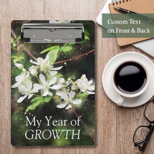 Mini Prancheta Cor de Água Simples da Flor Branca