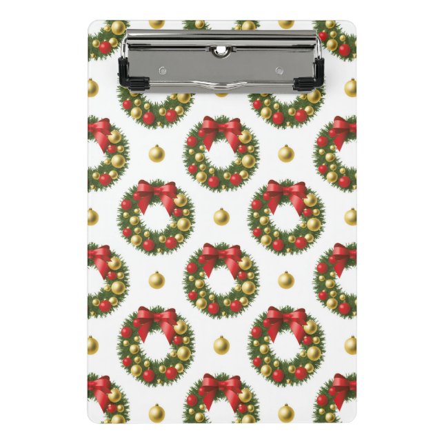 Mini Prancheta Coroas de Natal (Frente)