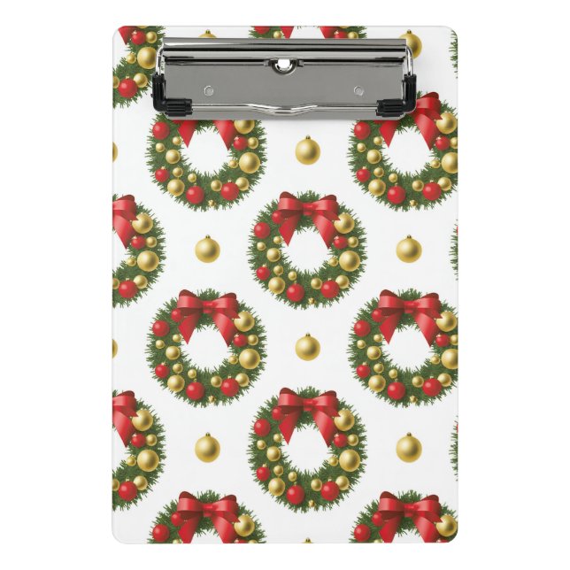 Mini Prancheta Coroas de Natal (Frente)