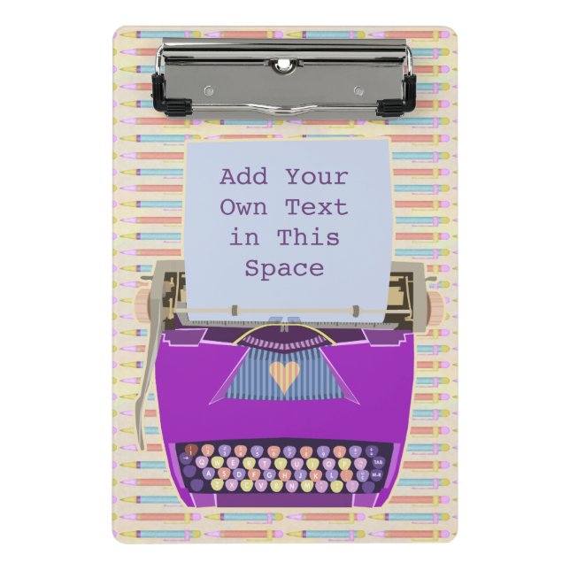 Mini Prancheta Costume moderno do meio século roxo retro da (Frente)