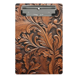 Mini Prancheta Couro-rústico