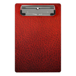 Mini Prancheta Couro vermelho