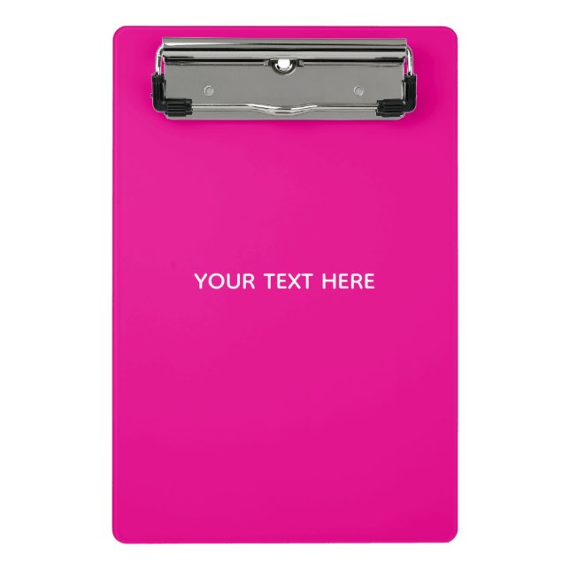 Mini Prancheta Crie Seu Próprio Cartão Postal de Convite Magenta (Frente)