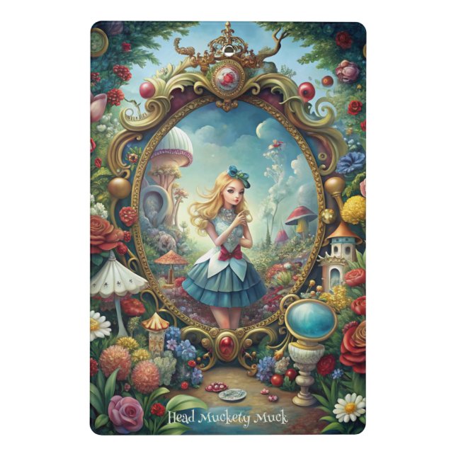 Mini Prancheta Crie Seu Próprio Espelho Mágico Caprichoso Alice (Verso)
