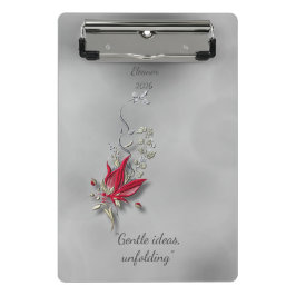 Mini Prancheta 	Crimson Butterfly Bloom mini clipboard 