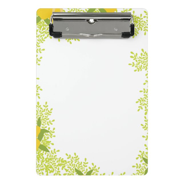 Mini Prancheta Cute & Functional Mini Lemon Design Clipboard (Frente)