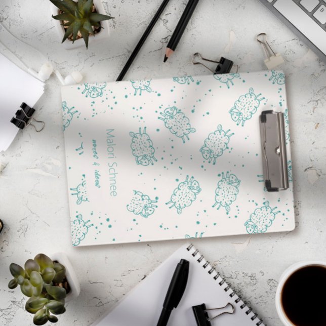 Mini Prancheta Cute Sheep – Whimsical Seamless Pattern (Criador carregado)