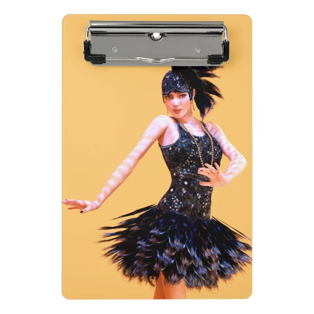 Mini Prancheta Dança Flapper Vintage (Frente)