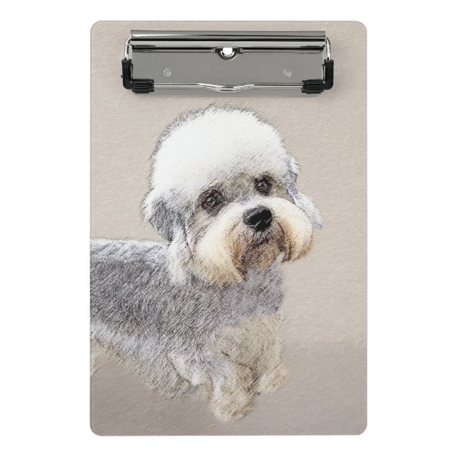 Mini Prancheta Dandie Dinmont Terrier pintando pintura original d (Frente)
