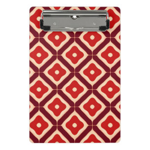 Mini Prancheta Design Minimalista Abstrato Geométrico Vermelho