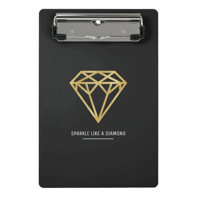 Mini Prancheta Diamante Dourado (Frente)