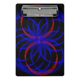 Mini Prancheta Double Blueberry Color Geometric Mini Clipboard