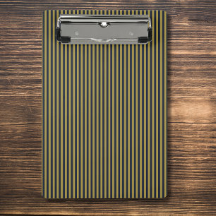 Mini Prancheta Dourado fino Elegante e Marinho Vertical Strips Ve
