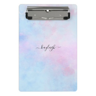 Mini Prancheta Dreamcolor Watercolor Turquoise Azul Rosa