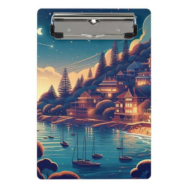 Mini Prancheta Dreamy Coastal Night (Frente)