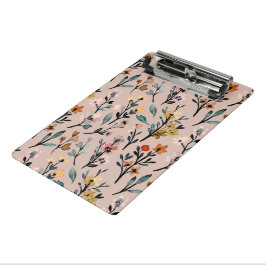 Mini Prancheta Dusty Rosa Boho Floral Watercolor Personalizado