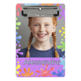 Mini Prancheta Editable Pastel Splash Custom Photo alessandra